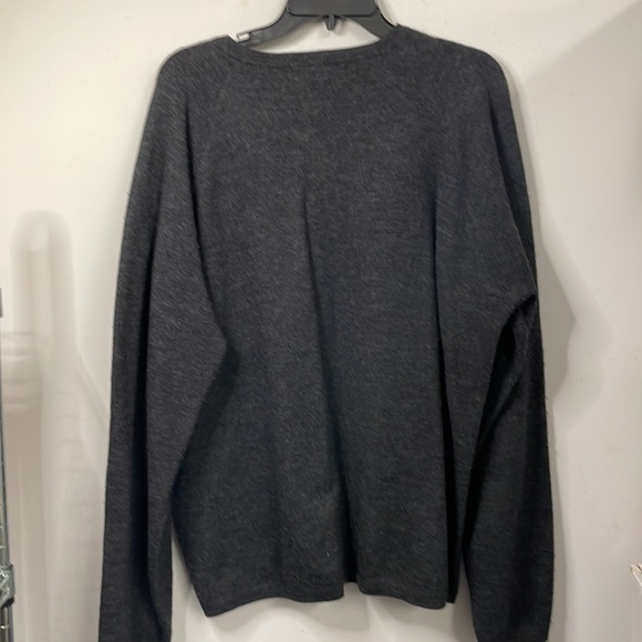 BANANA Republic wool sweater v-neck XL gray long sleeve pullover - Picture 4 of 5
